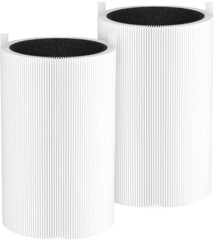 411/3210 Replacement Filter Compatible with Blueair Blue Pure 411/3210 & Joy S Air Purifier, 2-in-1 HEPA with High Efficiency, Particle and Activated Carbon, 2 Pack