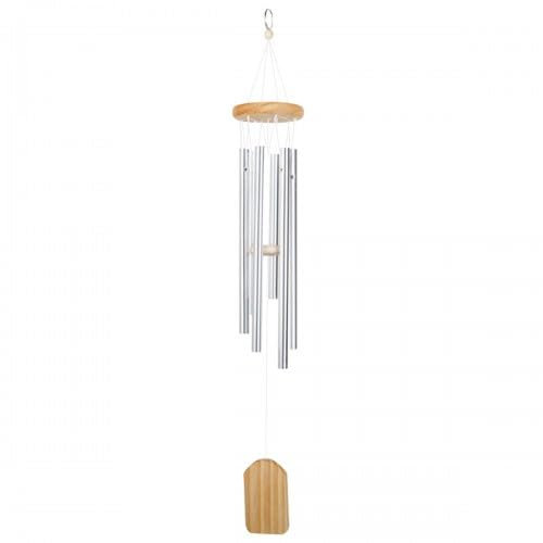Volumoon Carillon a Vent Exterieur, Carillon à Vent De Jardin 6 Tubes en Aluminium, Tubes Carillons Vent Eoliens Suspendu, pour Maison Patio Jardin Arbre Intérieur Extérieur