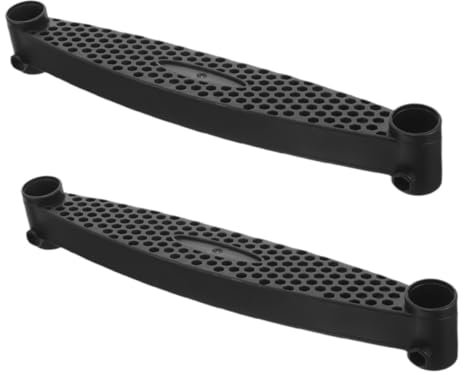 VICASKY 2 Uds Accesorio De Trampolín Almohadillas De Escalera De Cama Negras Almohadillas De Cojín para Escalera Escalones De Plástico para Trampolín