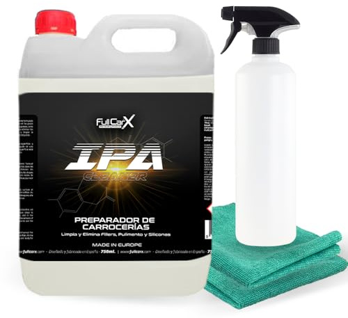 FULLCARX IPA 5 l isopropylalkohol bilkaross förberedare, rengöringsmedel avfettningsmedel, avlägsnar rester av bilpolering, smuts, vaxning och lim, rengöring detaljer professionell produkt