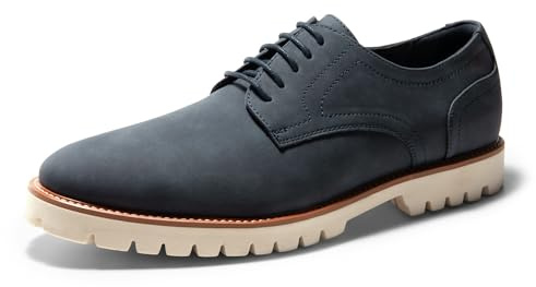 Bruno Marc Zapatos de Vestir Oxfords Hombre Ligero Zapatos de Cordones Clásico Zapatos de Traje Formales Derby para Hombre,Size 47,Azul Oscuro,BMUMOX2511