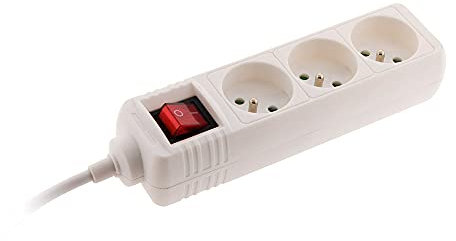 Multiprise 3 Prises 16A 2P+T + Interrupteur - Zenitech