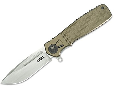 CRKT Homefront Taschenmesser Grün, Klingenlänge: 8,9 cm, 01CR270GKP