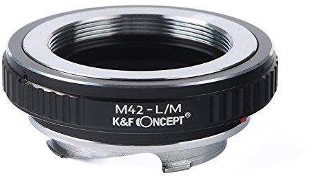 K&F CONCEPT Bague d'Adaptation Lens Mount Adapter Anneau pour Monter l’Objectif de 42mm M42 Mount au Boîtier de Caméra L/M M42-L/M