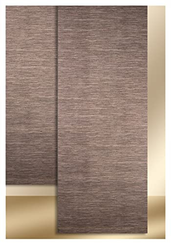 SeGaTeX home fashion Moderner Schiebevorhang Flächenvorhang Marian Paneele in Bambusstruktur braun 240 x 45 cm