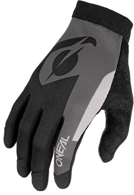 O'NEAL | Fahrrad- & Motocross-Handschuhe | MX MTB DH FR Downhill Freeride | Unser leichtester & bequemster Handschuh, Nanofront®- Handpartie | AMX Glove | Erwachsene | Schwarz Grau | Größe L