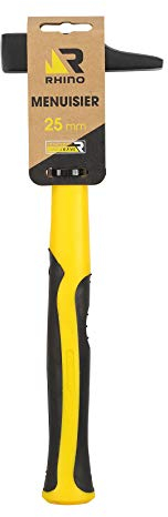 RHINO 18882 Martillo de carpintero irrompible 25 mm, NC, 25 mm