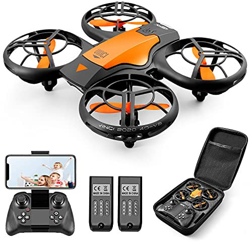 4DRC V8 Mini Drone avec Caméra 720P WiFi FPV, 20 Minutes de Vol, Induction de Gravité, Vol de Trajectoire, Mode sans Tête, 360° Flips,Vol Stationnaire, pour Les Débutants et Les Enfants