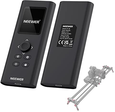 NEEWER Upgraded 2.4G Remote Control for Motorized Camera Slider, Support Video Mode, Time Lapse Photography for Carbon Fiber Dolly Rail Slider NEEWER VS-80WC/100WC, ER1-120/100/80 （RT-08）