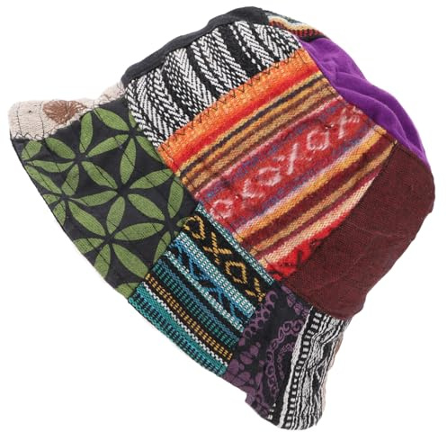 GURU SHOP sommarhatt, lapptäcke slapphatt, fiskehatt, solhatt – modell 3, män/kvinnor, flerfärgad, bomull, storlek: en storlek, Modell 3, one size