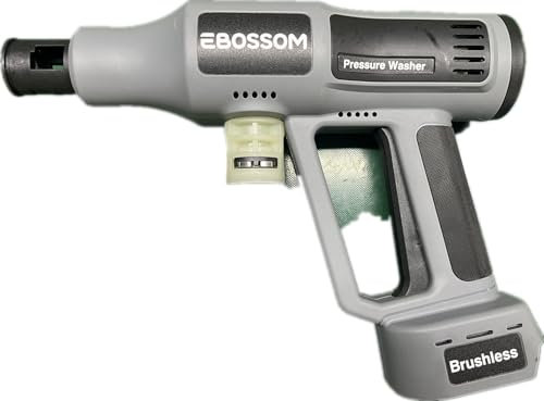 Hidrolimpiadora de Alta Presión de Batería de 65 Bar, Boquilla Ajustable 6 en 1,Limpiadoras a Presión Móvil,Adecuada para Lavado de Automóviles,Riego de Plantas,Pressure Washer(2X 3Ah Baterías)