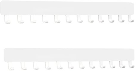 YCSHIPO Wall Necklace Organizer: Jewelry Hanging Storage Display for Necklaces - White 2 PCS