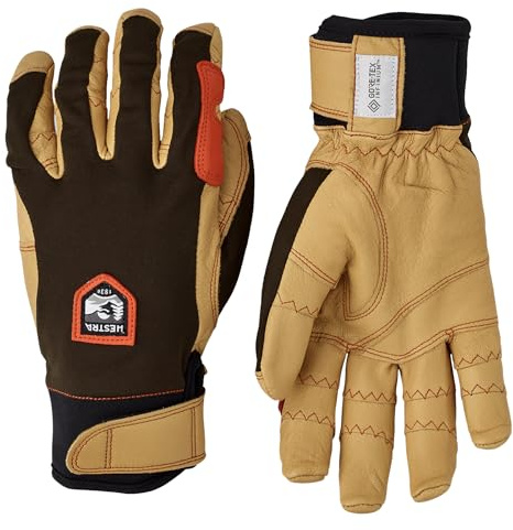 Hestra Gants de Travail d'extérieur Ergo Grip pour l'équitation par Temps Froid, Mixte, 32950, Bois foncé/Marron Naturel., 10