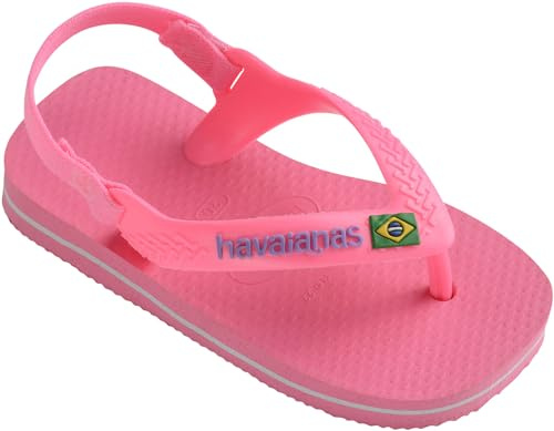 Havaianas Unisex Baby Brasil Logo II Flipflop, Crystal Rose, 22