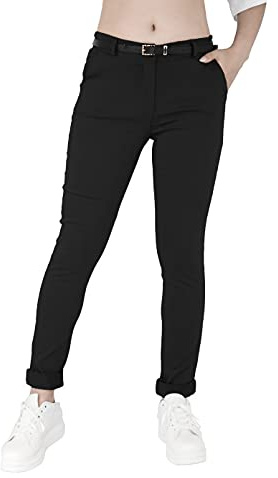 JOPHY & CO. Pantalone Elasticizzato Donna Chino con Cintura (cod. 3008)