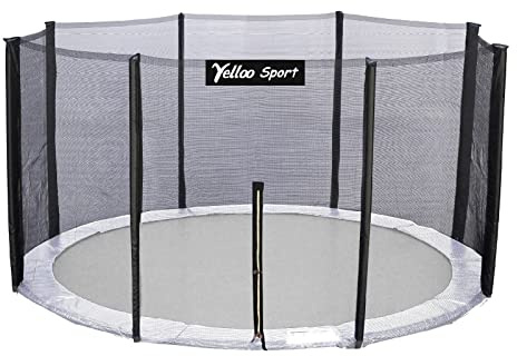yelloo Säkerhetsnät Ersättningsskydd Elastisk Trampolin 185 245 305 366 427 cm Hoppa Hoppa