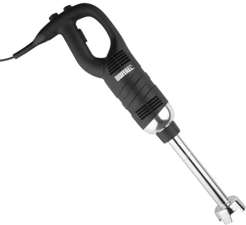 Buffalo 500W Variable Speed Stick Blender 30 cm Shaft, Black, Ergonomic Handle, Professional Grade - Includes Blade, Emulsifying Blade & Quick Removal Kit, FS440