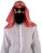 Ciao Scheich Emir Arabisch Verkleidungsset Kit (kopfbedeckung, brille, bart), White, Red