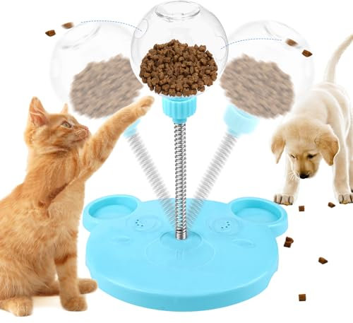 Vibbang Wackelndes Hunde Leckerli Spielzeugs, Futterball für Hunde, Intelligenzspielzeug Leckerli Ball für Hund, Hundespielzeug Intelligenz Ball, Slow Feeder Snackball Puzze Hundespielzeug