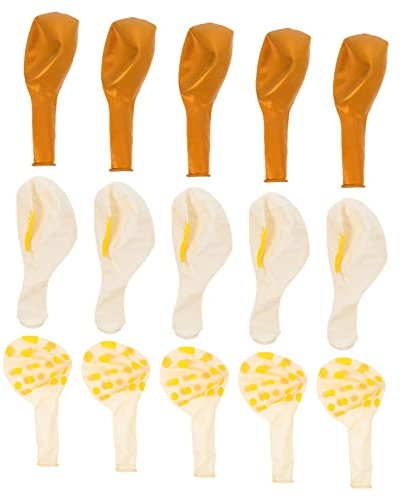 Gatuida 15 Stück Ananas-latexballon Himmelblaue Luftballons Ballons Dekorationen Ballons Mit Lichtern Wasserballon Raketenballons Spiral- Umwerben Klare Luftballons Yellow Emulsion