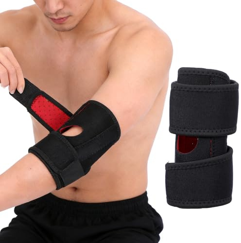 ElevateTech Elbow Brace for Tendonitis Women Men Elbow Pad Brace Support Tennis Elbows Compression Arm Sleeve Wrap Support with Adjustable Straps, Golfer's Elbows Sprains/Strains Pain