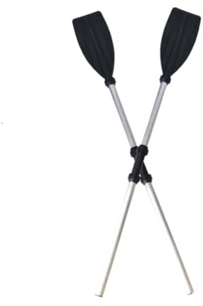 Pagaie 210 de Alliage Démontable Double Kayak en Extrémité D’aluminium Cm | Noir, Double Usage pour Kayak, Rames pour Barque et Raft, Drip Rings et Retainer