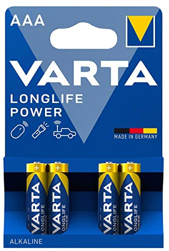 Varta High Energy LR03 Micro AAA Batterie (1,5V, 2400mAh, 4-er Blister), (4 Stück ) 1er Pack