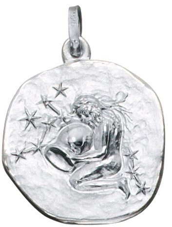 Sternzeichen Wassermann - Anhänger aus 925 Echt Silber Sterlingsilber Unisex