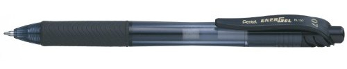 Pentel BL107 Roller Energel X ricaricabile ultrascorrevole a scatto 0.7mm taschina 3 pz Nero