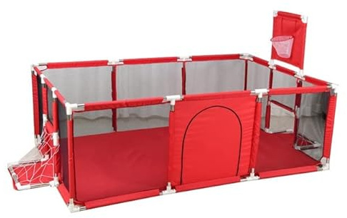 YAZOCO Parque Infantil Bebe 122x180cm Corralito Bebe, Parque de Juegos Bebé Con Malla Transpirable En Los Cuatro Lados Y Ventosas…