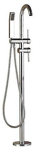 Grifo de bañera, grifo de bañera de pie, bañera, cromado, montado en el piso, juego de grifos de ducha banheira смеситела ðланной, cromo B