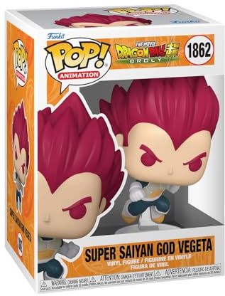Funko POP! Animation: Dragon Ball Super: Broly - Super Saiyan God Vegeta | Gadget Ufficiale Anime - Personaggio in Vinile da Collezione - Idea Regalo Compleanno per Fan e Collezionisti