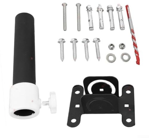 Lecreatekit Heavily Reinforced Wall Bracket System Tailored for Starlink Satellite Antennas (Straight pipe)