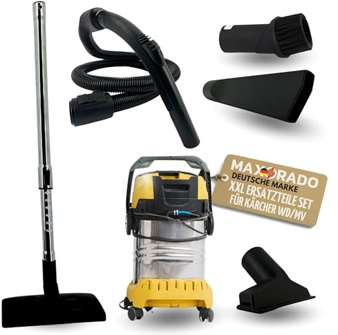 Maxorado Zubehör Set für Kärcher WD 3.300 M, WD 3.300 M *EU-I (1.629-650.0) Staubsauger Schlauch Handgriff Griffschlauch 35mm Rundanschluss Staubsaugerschlauch