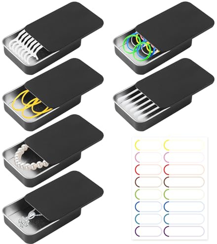MCTNCT 6 Pezzi Cotton Swab Holder per Viaggio,Contenitore per Tamponi