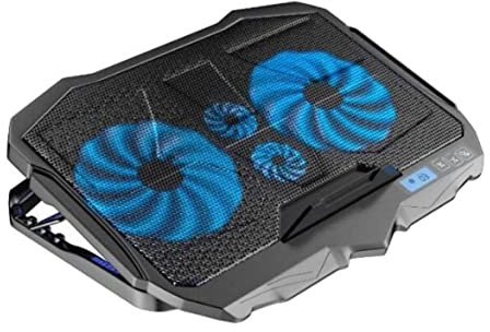 DANNMPX Dissipatore Notebook Base di Raffreddamento per Laptop con 2 Ventole Regolabili in Altezza E Porte USB Adatte per da 12-17 Supporto
