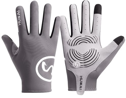 YROHGKPN 1 paio di guanti da ciclismo per uomini e donne, per mountain bike, antiscivolo, imbottiti, touchscreen, antivento
