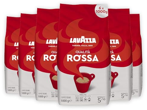 Lavazza Qualita Rossa Coffee Beans, 1 kg, 6