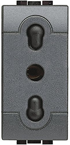 BTicino SL4180 Presa Bipasso, Antracite, 1 Pezzo