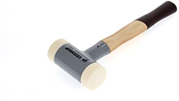 GEDORE Rückschlagfreier Schonhammer, Ø 60 mm, Hickorystiel, Austauschbare Polyamid-Köpfe