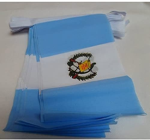 AZ FLAG Flaggirlang Guatemala 6 m 20 flaggor Lätt Polyester 21x15 cm