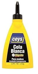Outletdel ocio Pack 2 biberones Cola Blanca rápida Ceys para Madera. 250gr Unidad. Secado rápido. 2-26001