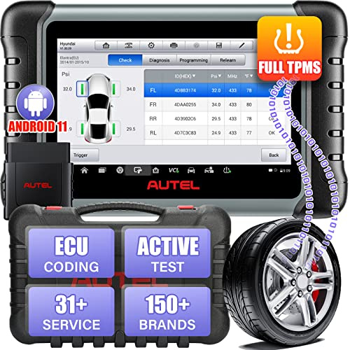 Autel MaxiPRO MP808S-TS Scanner With TPMS Relearn Rest Programming | ECU Coding, Active Test, 31 Service, Full System Diagnose, Same as MP808BT & MS906-TS, 2-Years Free Updates