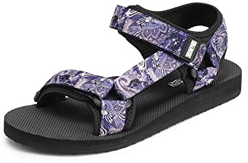 DREAM PAIRS Sandali Sportivi Piatti Donna Estate Scarpe da Spiaggia Sandali da Trekking Comodi e Casual Donna,Size 43,Viola,SDSA2309W-E