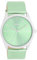 Oozoo - Timepieces Damen Uhr in Mint metallic | Armbanduhr Damen mit Lederarmband | Moderne Uhr für Frauen | Edle Analog Damenuhr in rund C11336 (40mm Gehäuse)