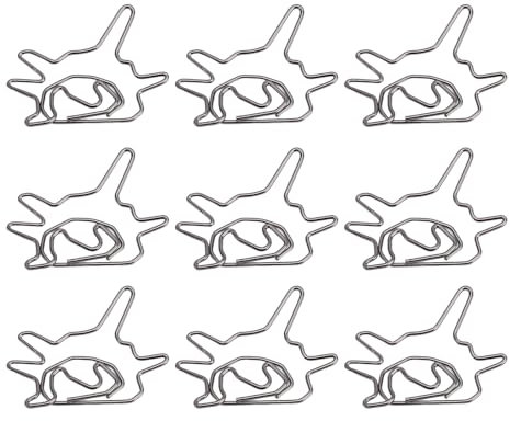 Trombones élégants, 100 Pièces Trombones Décoratifs élégants Pinces à Documents Pinces à Factures Fournitures de Bureau pour Cahiers Signets Presse-papiers Calendrier