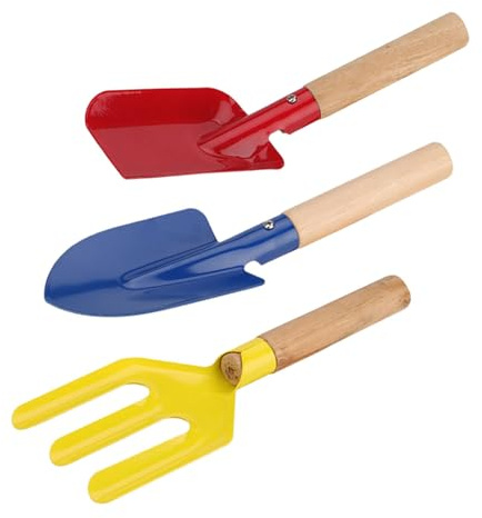 TOYANDONA 3pezzi Attrezzi Da Giardino Piccola Pala Da Giardinaggio Cazzuola Da Giardino e Pala Da Diserbo in Metallo Utensili Manuali Per Giardinaggio