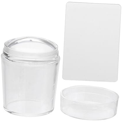 Gatuida Stampo Unghie in Silicone Trasparente Bianco per Nail Art Design Trasparente e Miglior Effetto di Stampa, per Stamping Unghie Fai da Te