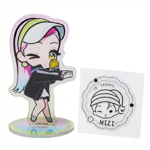YJacuing Série Passion Love Alien Stage, Support Acrylique en Forme de Timbre, Produit Officiel ALNST 3ème Anniversaire de Collection pour Anime (Mizi)