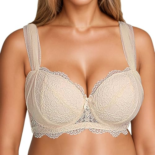 Dirndl BH push up bh dam utan bygel sexig Dirndl-bh rygglös stora bröst starkt grepp kvinnors bh Dirndl-BHS bekväm mjuk spets Dirndlbh för vardag bayersk oktoberfest fest bröllop